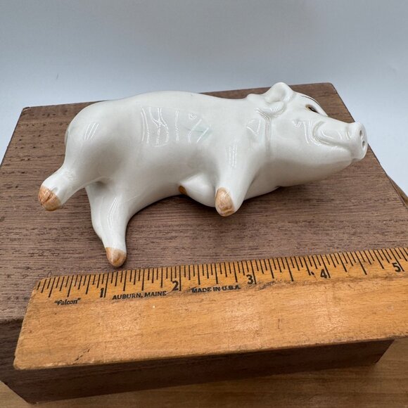 Fitz and Floyd Nesting Pig Vintage Salt or pepper single laying down farmhouse b - Picture 11 of 12